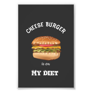 Ost Burger står på min kostresa Fototryck