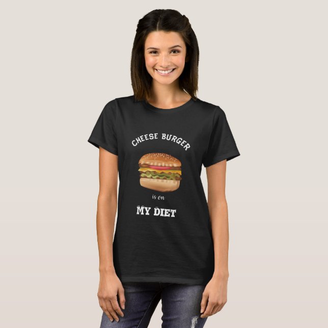 Ost Burger står på min kostresa T Shirt (Hel framsida)