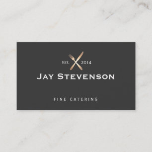 Ost, Catering Guld och svart Logotyp Visitkort