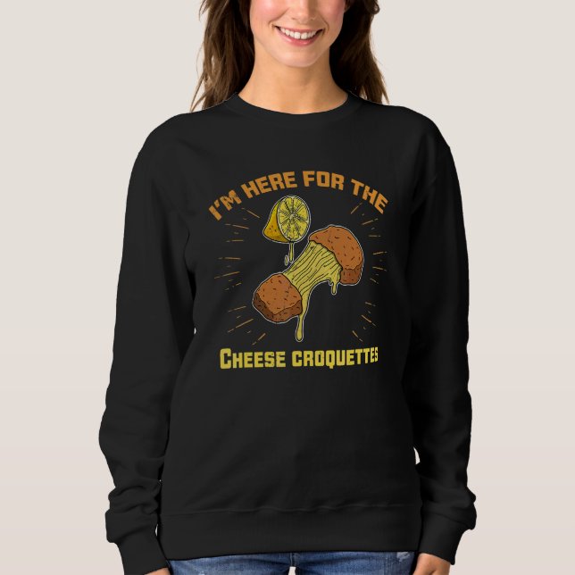Ost croquettes Croquettes Snabbmat Mat Recept T Shirt (Framsida)