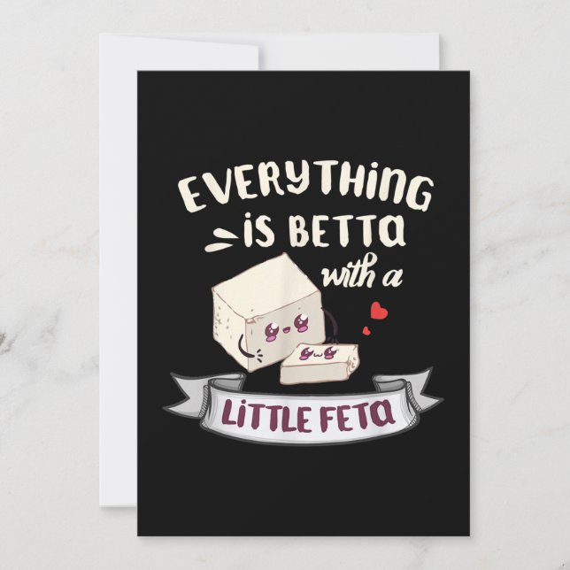 Ost från Grekland - fetaentusiaster Julkort (Framsida)