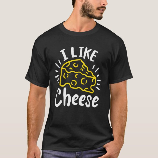 Ost jag gillar Cheese T Shirt (Framsida)