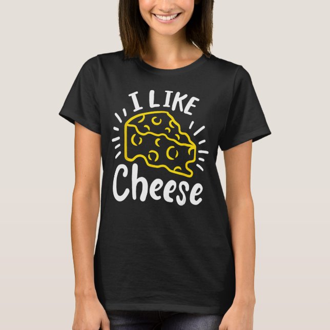 Ost jag gillar Cheese T Shirt (Framsida)