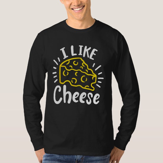 Ost jag gillar Cheese T Shirt (Framsida)
