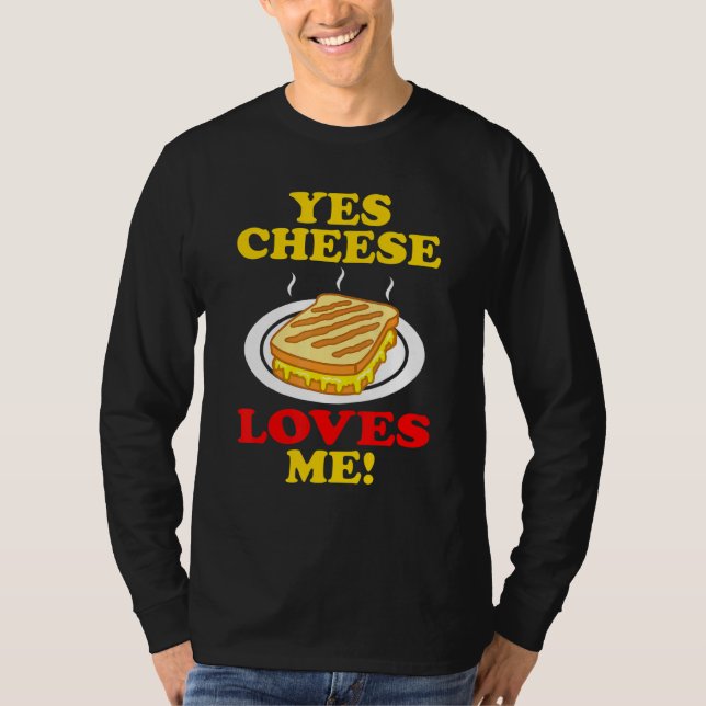Ost Kärlek Me Grilled Sandwich Graphic T Shirt (Framsida)