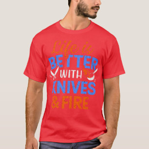Ost Knivar och kokning för brandköks T Shirt