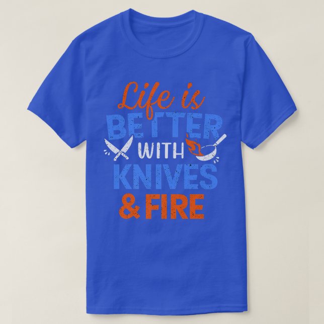 Ost Knivar och kokning för brandköks T Shirt (Design framsida)
