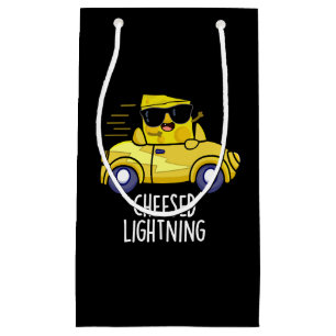 Ost Lightning Funny Cheese Pun Mörk BG