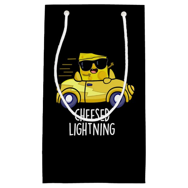 Ost Lightning Funny Cheese Pun Mörk BG (Framsidan)