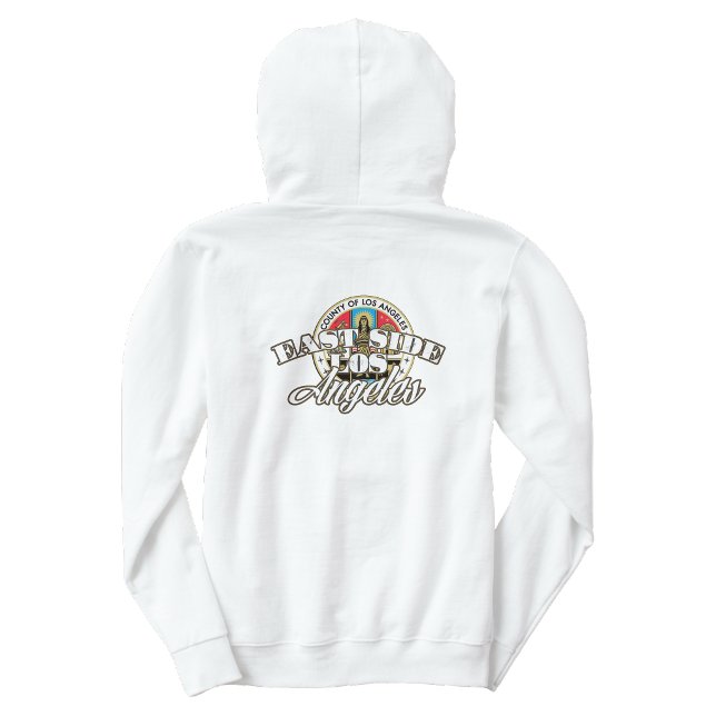 Öst Los Angeles bakre hoodie (East Los Angeles back hit hoodie)