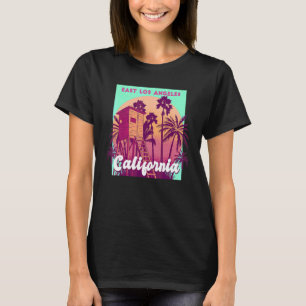 Öst Los Angeles Kalifornien palmer strand retro T Shirt