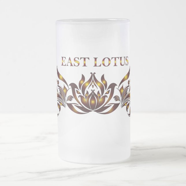 Öst Lotus Ölbricka Frostat Ölglas (Center)