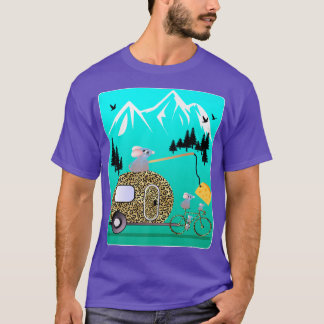 OST MOTIVATION MICE CAMPER BIKE TOUR MOUNTAIN C T SHIRT