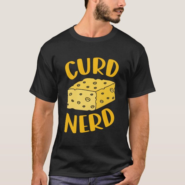 Ost nerd är ostentusiast är ostsmakning t shirt (Framsida)