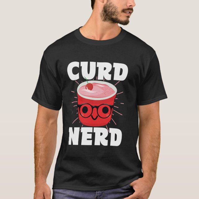 Ost nerd för yoghurtmaskin t shirt (Framsida)