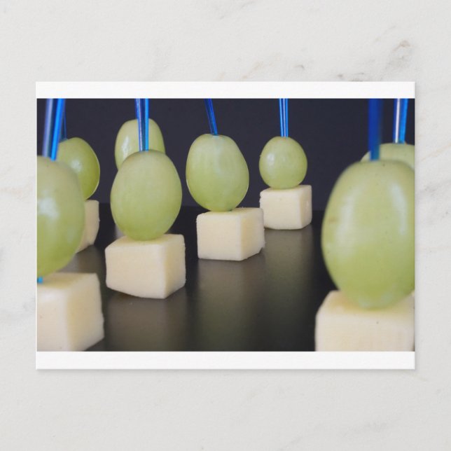 ost och druvor vykort (Framsida)