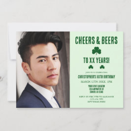 Ost och Öl födelsedag Inbjudningar