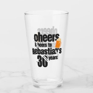 Ost och Öl Personlig Birthday Glaskopp