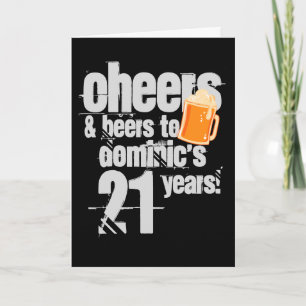 Ost och Öl Personlig Birthday Kort