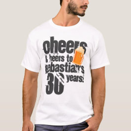 Ost och Öl Personlig Birthday T Shirt