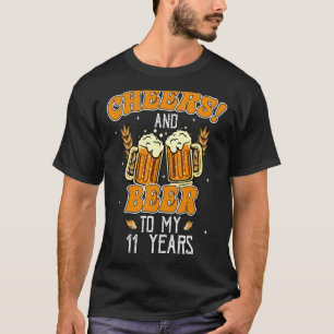 Ost och Öl till 11 år 11:e Födelsedagsfesten T Shirt