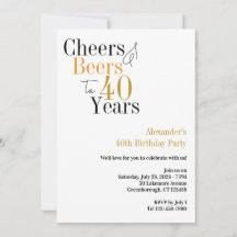 Ost och öl till 40 år Minimal party