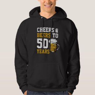 Ost och öl till 50 år 50 år hoodie