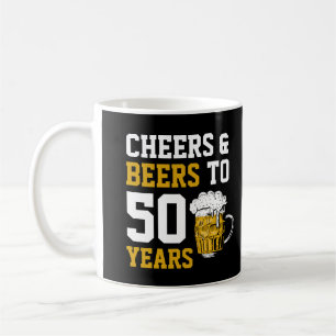 Ost och öl till 50 år 50 år kaffemugg