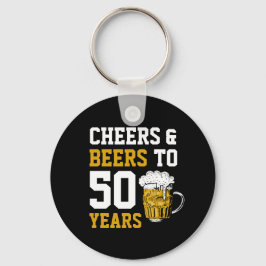 Ost och öl till 50 år 50 år nyckelring