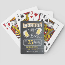 Ost och Öl till 75 års Födelsedagsfest Casinokort