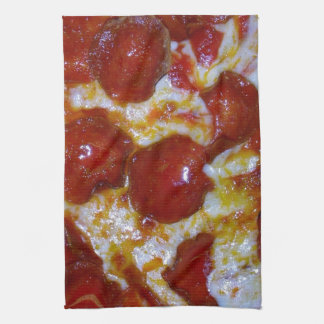 Ost- och pepparonipizzafest kökshandduk