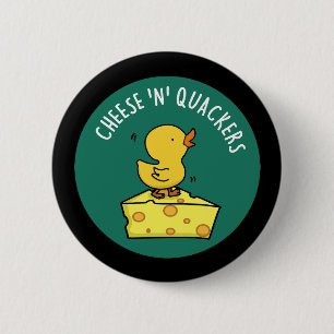 Ost och Quackers Funny Anka Pun Mörk BG Knapp