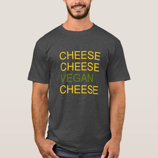 Ost- och VeganTshirt T Shirt (Framsida)