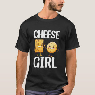 Ost Ostig Rolig Mat älskare Puns Skämt Ost Tjej T Shirt