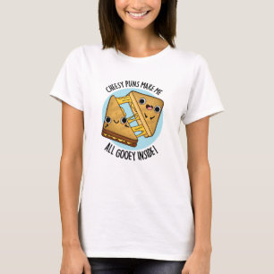 Ost Puns gör att jag får allt Gooey Inside Food Pu T Shirt