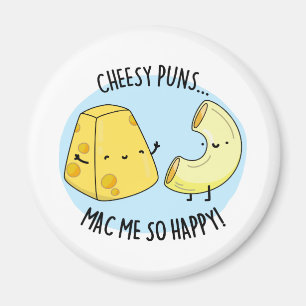 Ost Puns Mac Me så att Lycklig Cute Mac och Chees Magnet