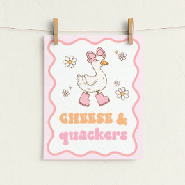 Ost & Quackers Dumma Gås Bordsskylt Poster