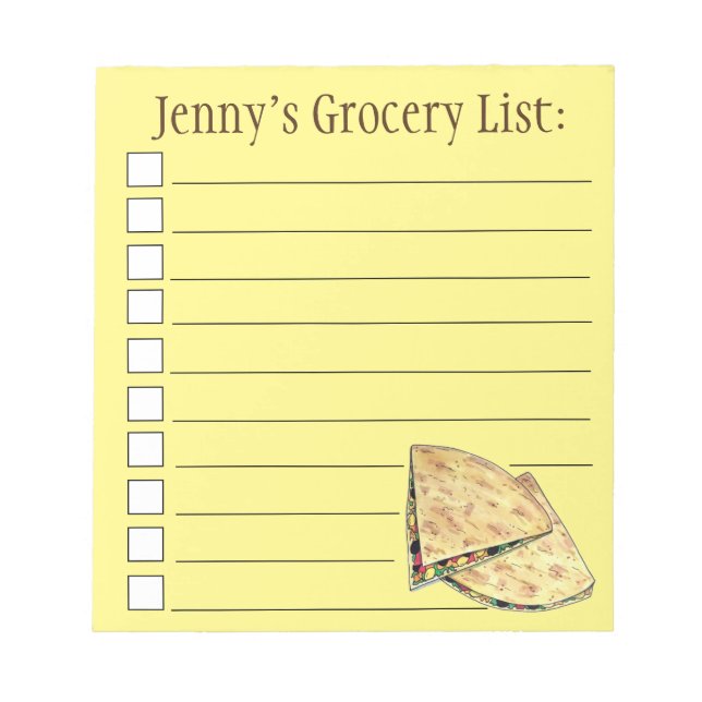 Ost Quesadillas Mexican Food Appetizer Anteckningsblock (Framsida)