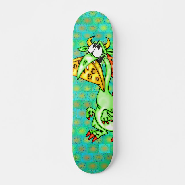 Ost som älskar draken old school skateboard bräda 21,6 cm (Framsida)