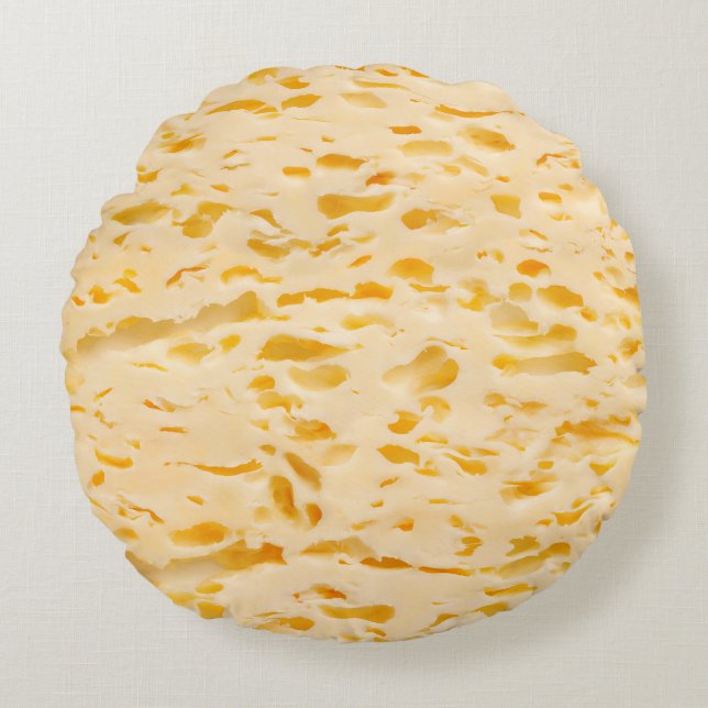 Ost struktur med hål rund kudde (Framsidan)