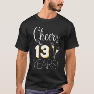 Ost till 13 år Gift par Champagne Annive T Shirt
