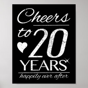 Ost till 20 år, gift Par 20 Bröllop och Poster
