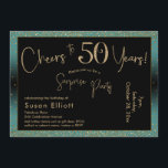 Ost till 50 års överraskning, födelsedagskalv och  inbjudningar<br><div class="desc">Med två utmärkande typsnitt har jag skapat grafik för ditt tillkännagivande och förskönat dem med en faux-metallisk guld-effekt för ett festligt liv. Även om varje del kan flyttat runt till kostym för dina behov, står rubriken "Cheers to 50 Years!" och "Surprise Party". ("Överraskning" kan tas bort om party inte är...</div>