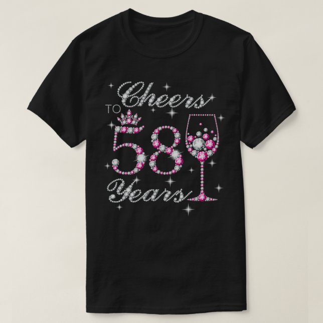 Ost till 58 år 58:e födelsedagsverket, född 11.10 t shirt (Design framsida)