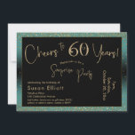 Ost till 60 års överraskning, födelsedagskalv och  inbjudningar<br><div class="desc">Med två utmärkande typsnitt har jag skapat grafik för ditt tillkännagivande och förskönat dem med en faux-metallisk guld-effekt för ett festligt liv. Även om varje del kan flyttat runt till kostym för dina behov, står rubriken "Cheers to 60 Years!" och "Surprise Party". ("Överraskning" kan tas bort om party inte är...</div>