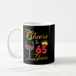 Ost till 65 år 1957 65e Birthday Vin Diamond Kaffemugg