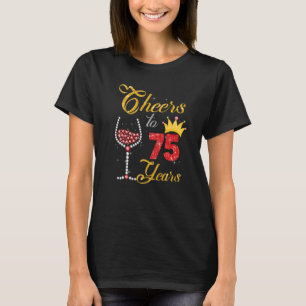 Ost till 75 år 1947 75:e Birthday Vin Diamond T Shirt