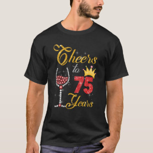 Ost till 75 år 1948 75:e Birthday Vin Diamond T Shirt