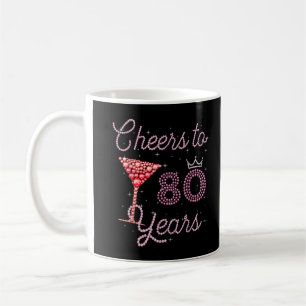 Ost till 80 år 80 födelsedagar 80 år gammal dag kaffemugg