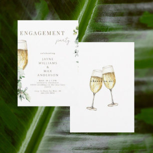 Ost till Förlovningsfesten för Champagne Inbjudningar